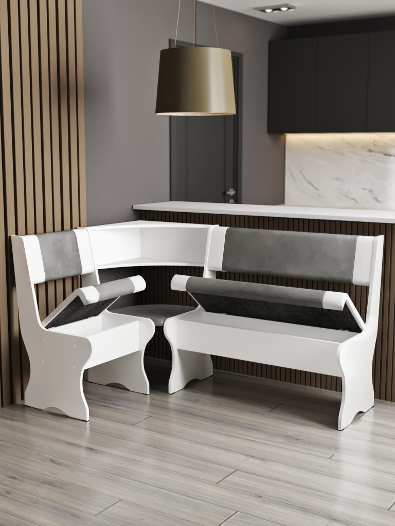 5. С открытыми ящиками. Белый